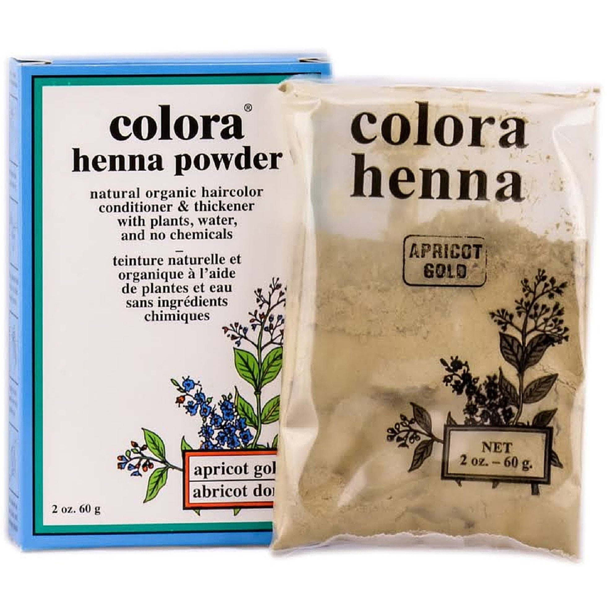 4th Ave Market: Colora Henna Powder Hair Color, Apricot Gold 2 oz