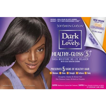 4th Ave Market: Dark And Lovely Healthy Gloss 5 Shea Moisture Relaxer Kit - Super Hair Color Women