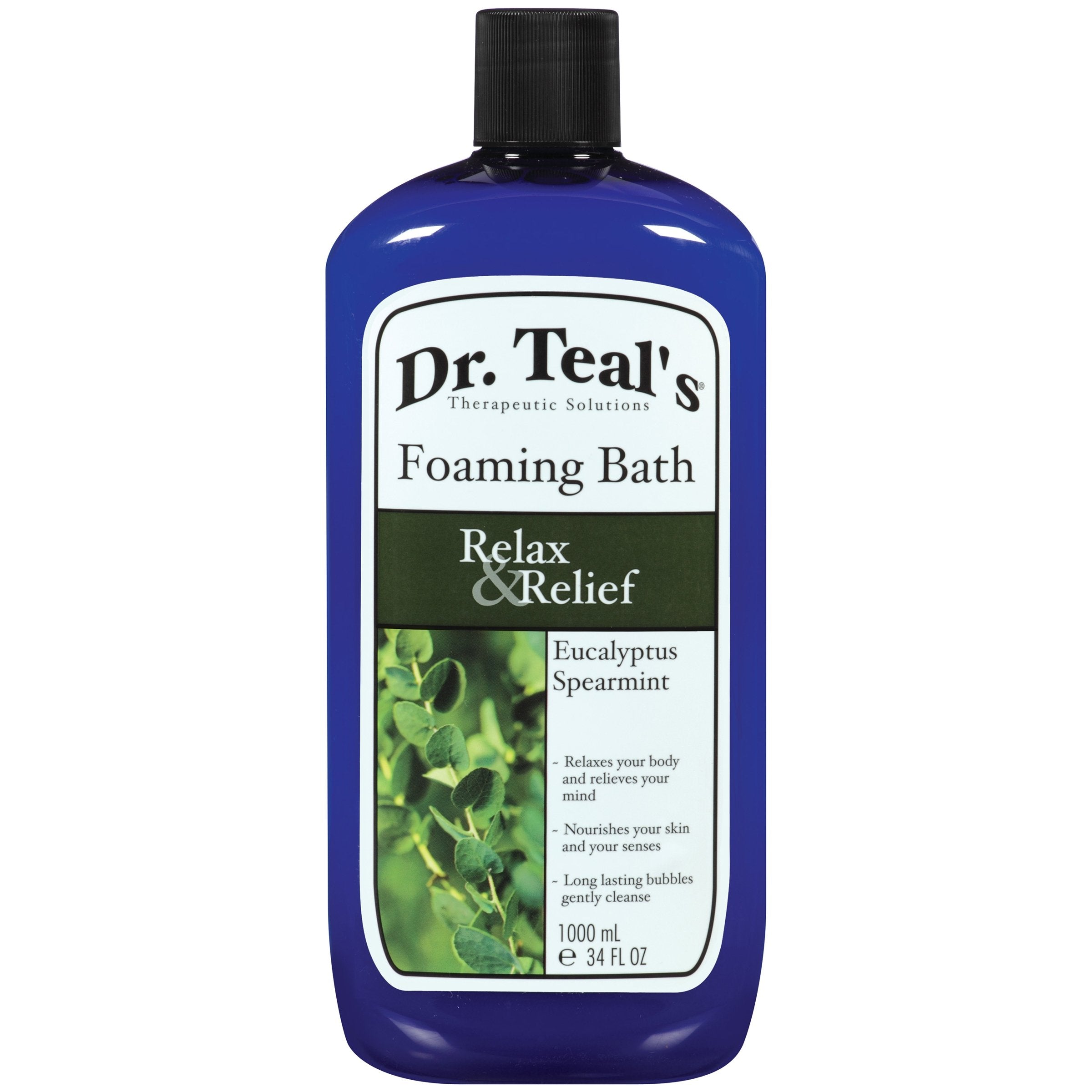 4th Ave Market: Dr Teal's Foaming Bath with Pure Epsom Salt, Relax & Relief with Eucalyptus & Spearm