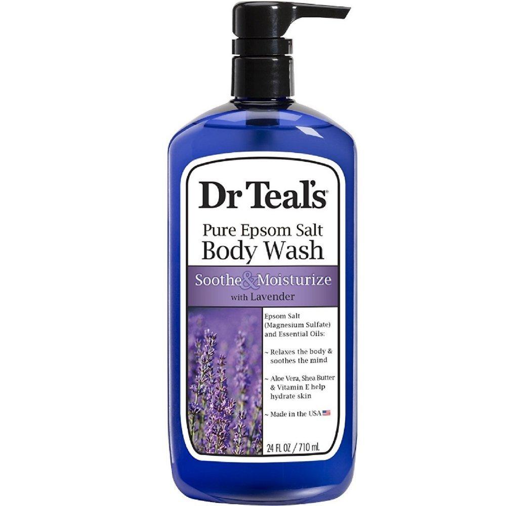 4th Ave Market: Dr Teal's Ultra Moisturizing Soothe & Sleep Body Wash with Lavender 24 oz. Pump