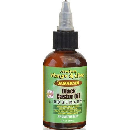 4th Ave Market: Jamaican Mango And Lime Black Castor Oil, Rosemary, 2 Ounce