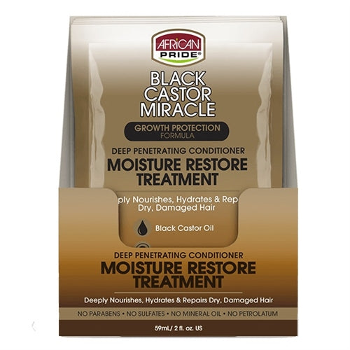 4th Ave Market: African Pride Black Castor Miracle Deep Penetrating Conditioner Moisture Restore Tre