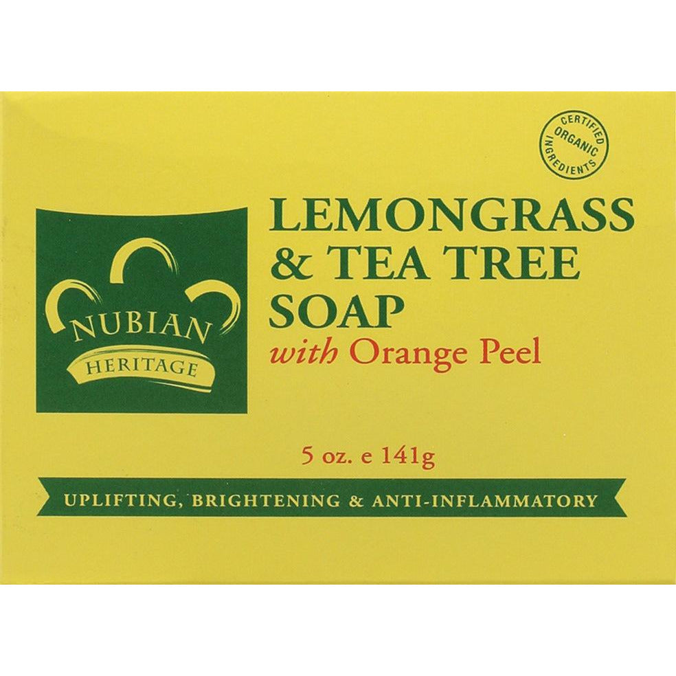 4th Ave Market: Nubian Heritage Lemongrass & Tea Tree Bar Soap, 5 oz