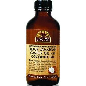 4th Ave Market: OKAY Extra Dark 100% Natural Black Jamaican Castor Oil with Coconut Oil