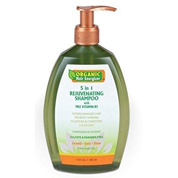 4th Ave Market: Organic Hair Energizer 5 in 1 Rejuvenating Shampoo 13oz