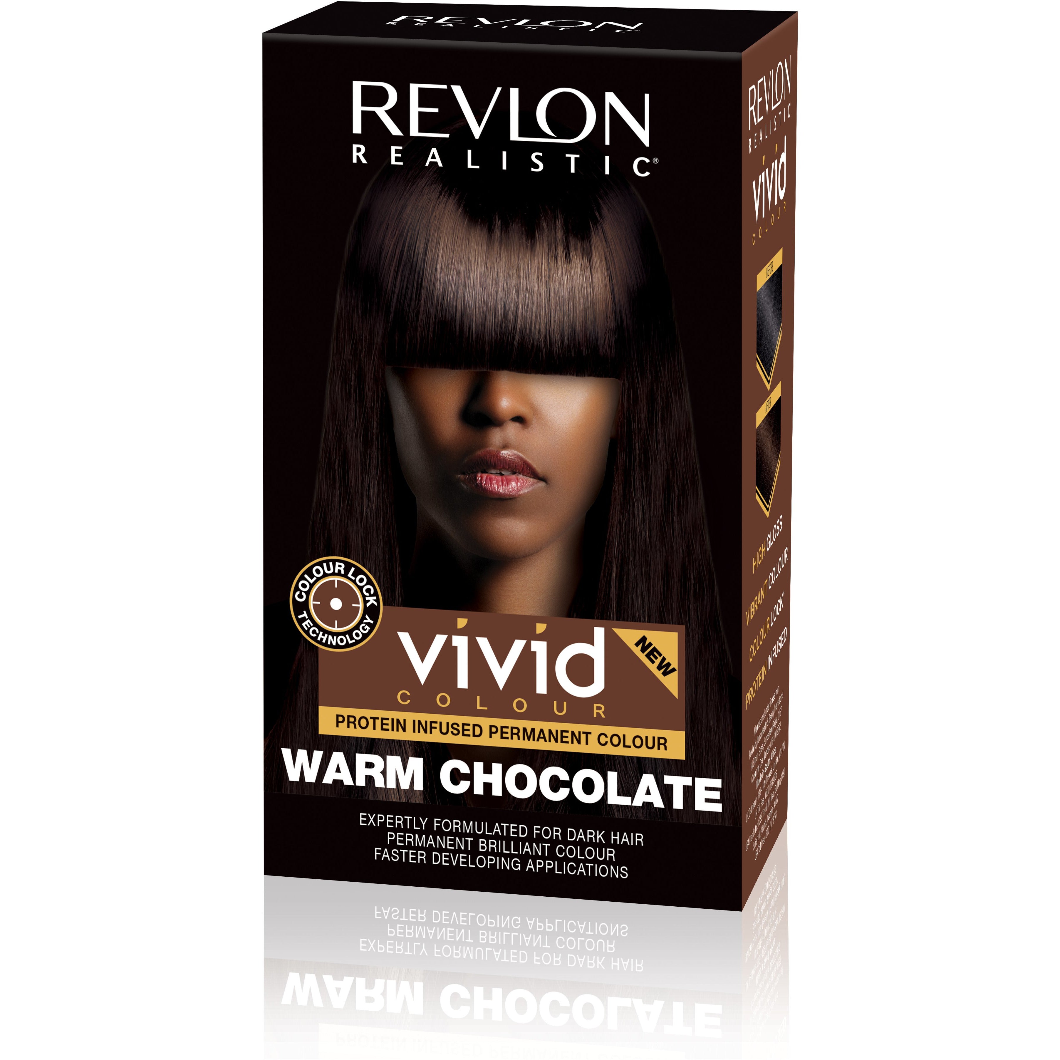 4th Ave Market: Revlon Realistic Vivid Colour Protein Infused Permanent Color Hair Warm Chocolate