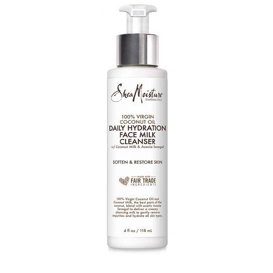 4th Ave Market: SheaMoisture 100% Virgin Coconut Oil Daily Hydration Facial Milk Cleanser, 4 oz