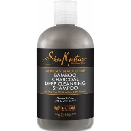 4th Ave Market: SheaMoisture African Black Soap Bamboo Charcoal Deep Cleansing Shampoo