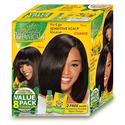 4th Ave Market: Soft & Beautiful Botanicals Sensitive Scalp Relaxer 8 Piece Coarse Kit