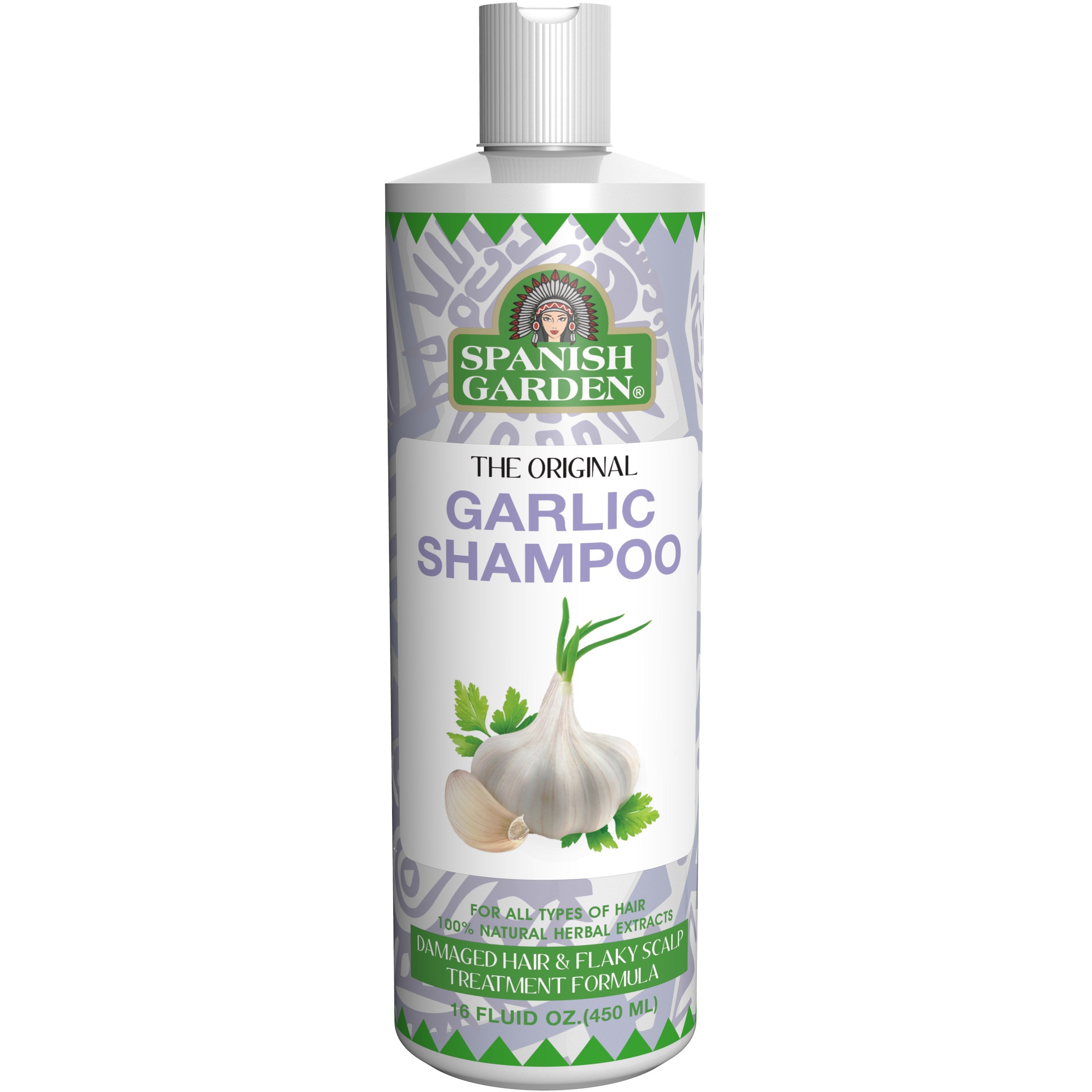 4th Ave Market: Spanish Garden Original Garlic Shampoo 16 Oz.
