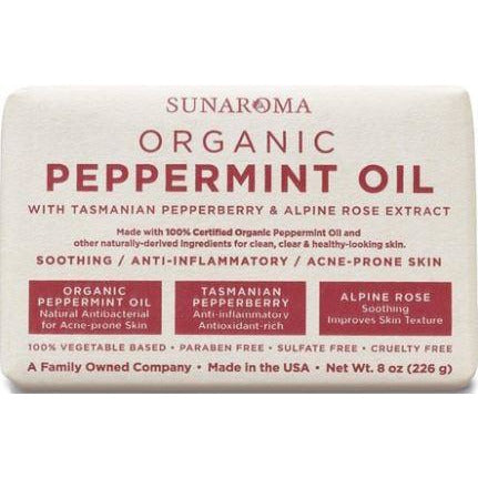 4th Ave Market: Sunaroma Peppermint Oil W/ Tasmanian Pepperberry and Alpine Rose Soap