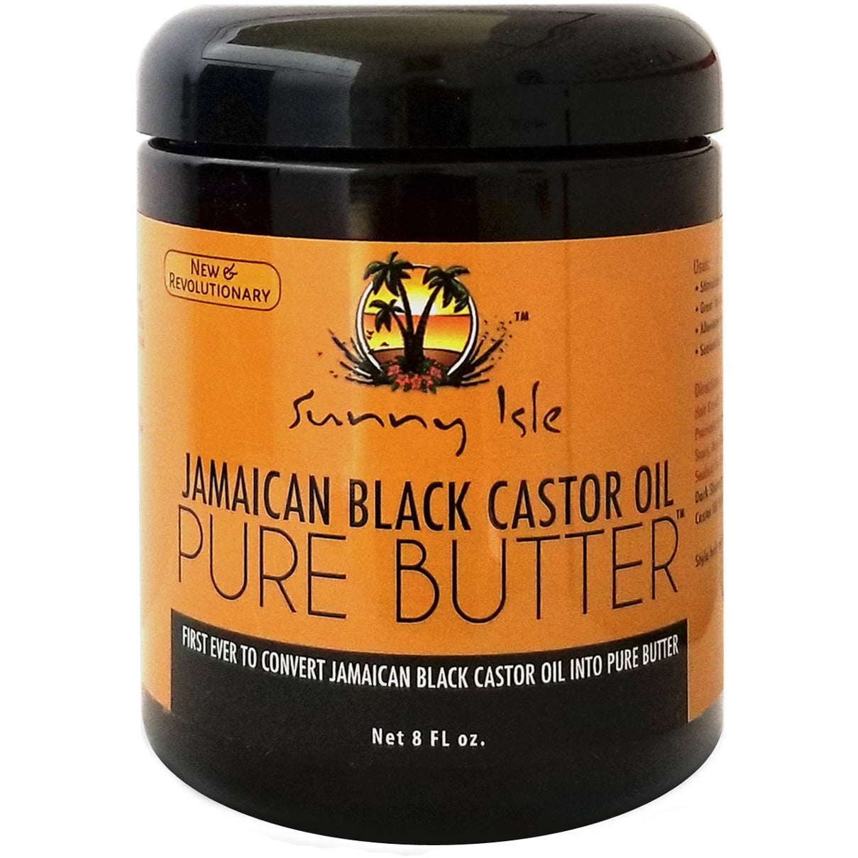 4th Ave Market: Sunny Isle Jamaican Black Castor Oil Pure Butter, Brown, 8 Fluid Ounce