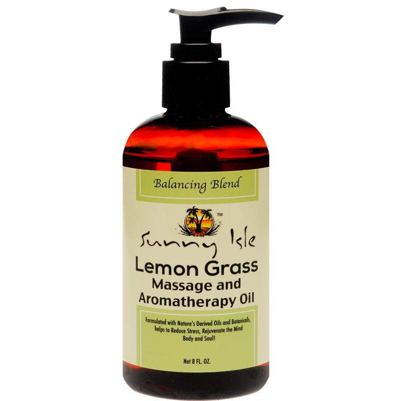 4th Ave Market: Sunny Isle Lemon Grass Massage And Aromatherapy Oil, Brown, 8 Fluid Ounce