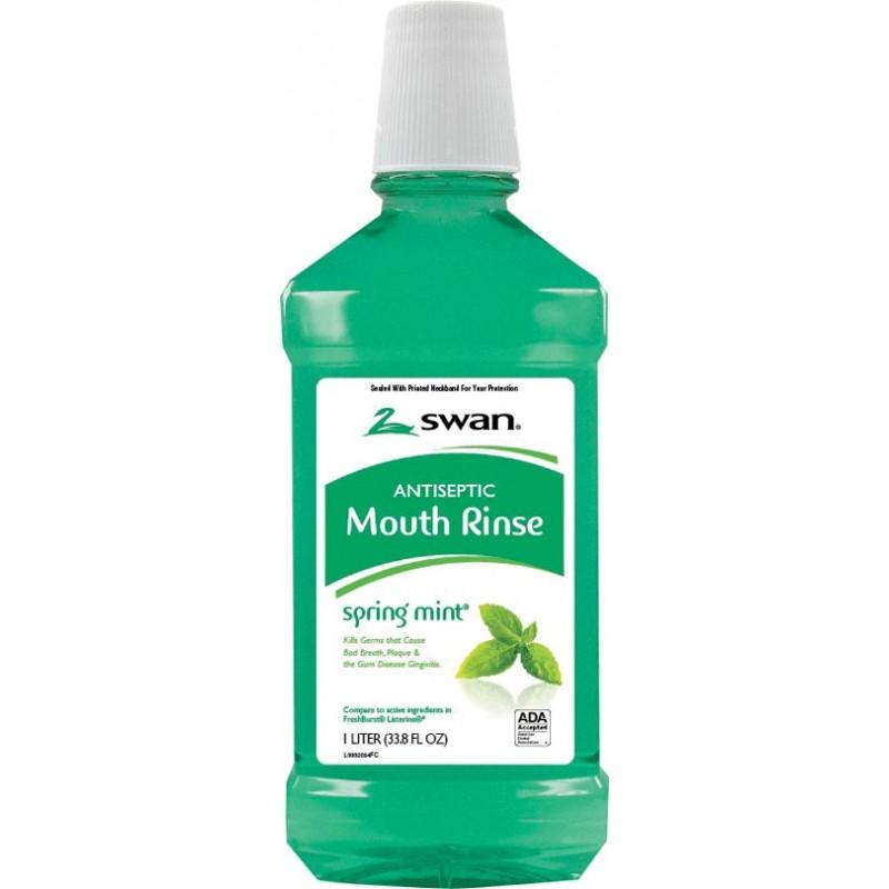 4th Ave Market: Swan Mouthwash, Spring Mint, 33.81 Fluid Ounce