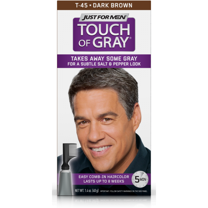 4th Ave Market: Just For Men Touch Of Gray, Dark Brown, 1 Application