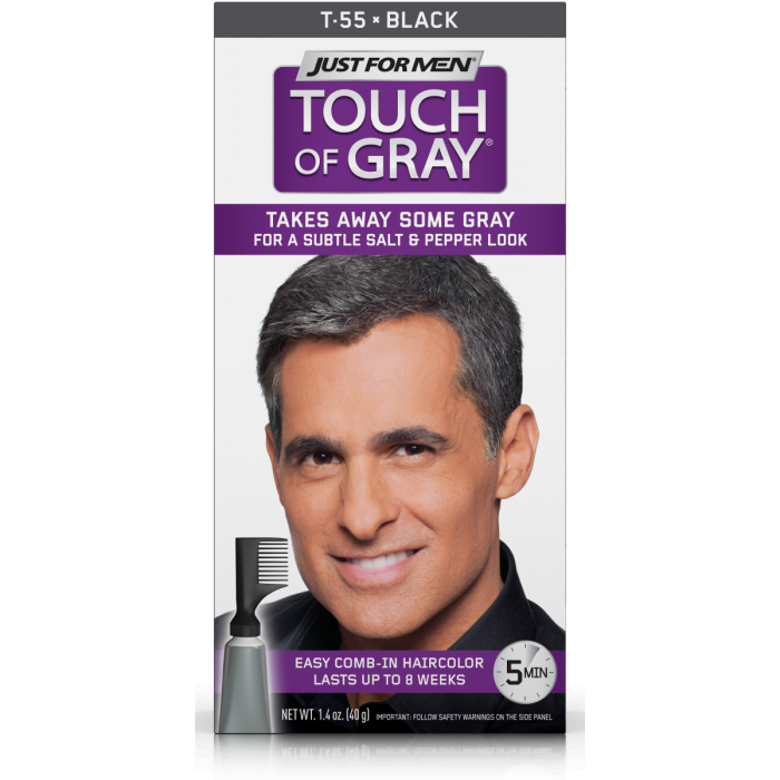 4th Ave Market: Just For Men Touch Of Gray, Black, 1 Application