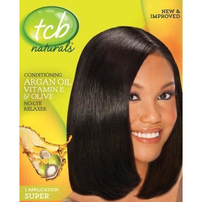 4th Ave Market: TCB Naturals Olive Oil No Lye Relaxer Kit - Super