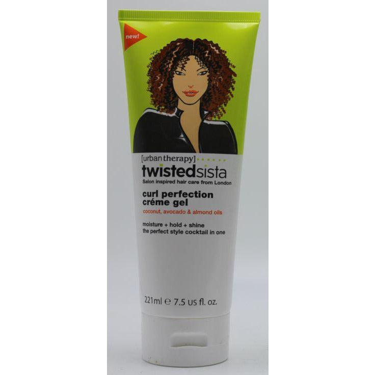 4th Ave Market: Twisted Sista Curl Perfection Creme Gel Coconut Avocado Formula, 7.5 Ounce