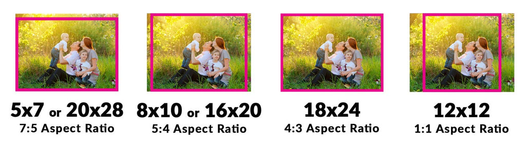 4:3 aspect ratio cropping samples