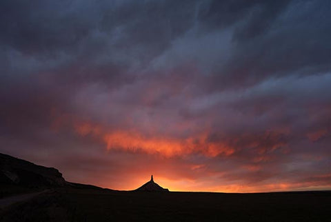 Sunset at Chimney Rock by Jerred Z