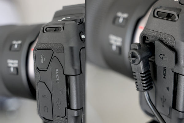 The port where you can plug your shutter release remote into