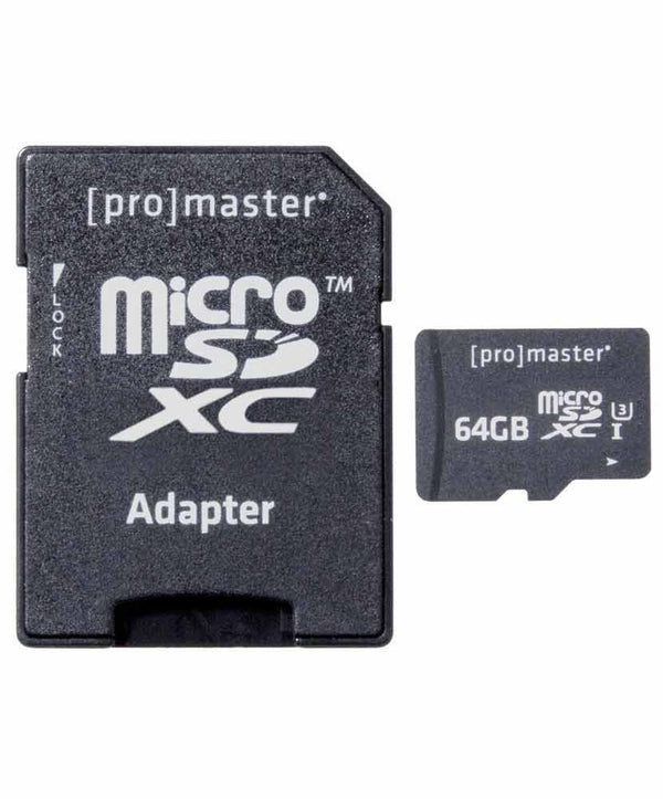 PROMASTER 64GB MICRO SD C10/V30 MEMORY CARD