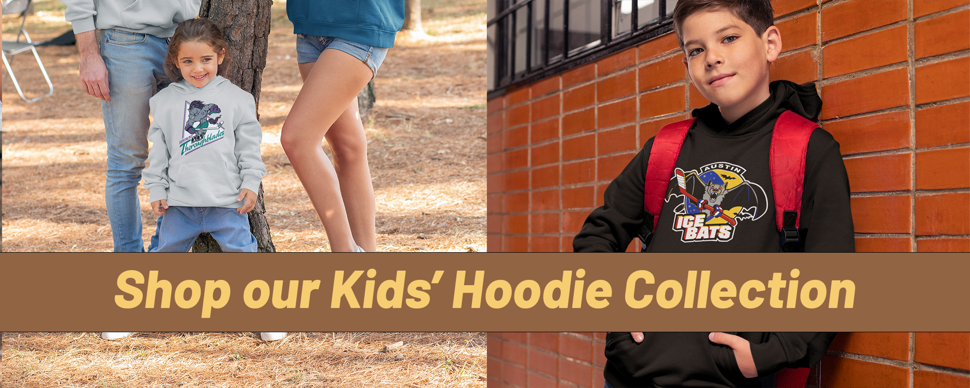 Vintage Hockey Kids Hoodies