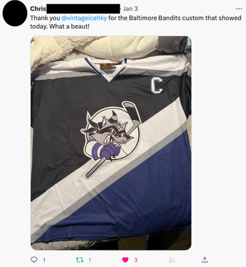 Baltimore Bandits jersey