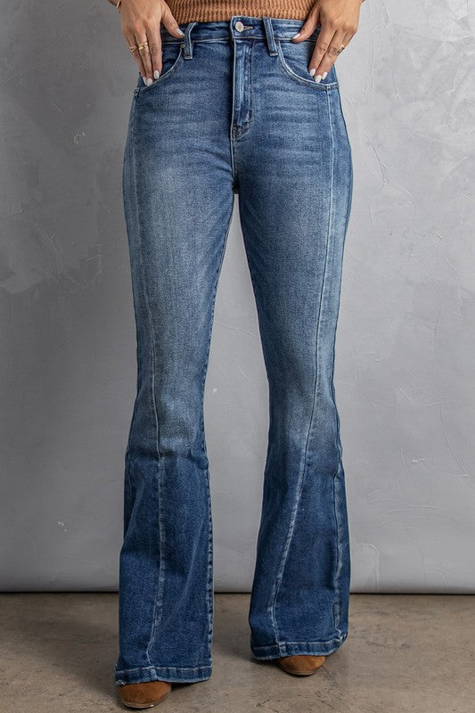 Super Stretch Flare Jeans - Ships Wednesday