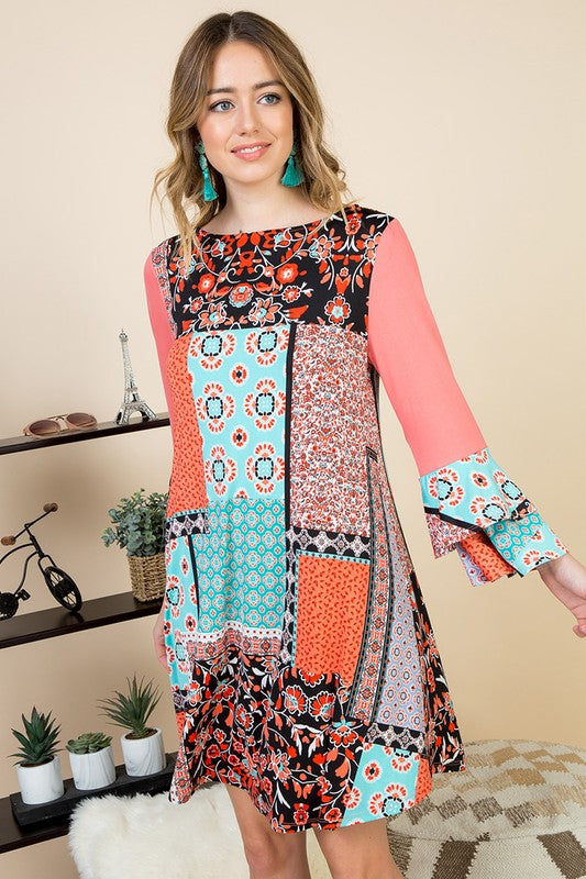 Bohemian Patchwork Dress Outlet, 51 ...