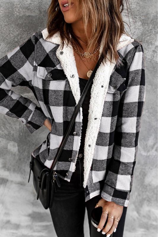 Buffalo Plaid Jacket - Black