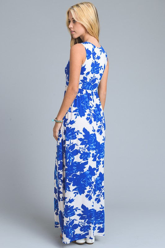 MoonLit Maxi Dress in Blue Heaven