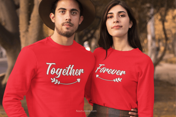 together forever couple sweatshirt