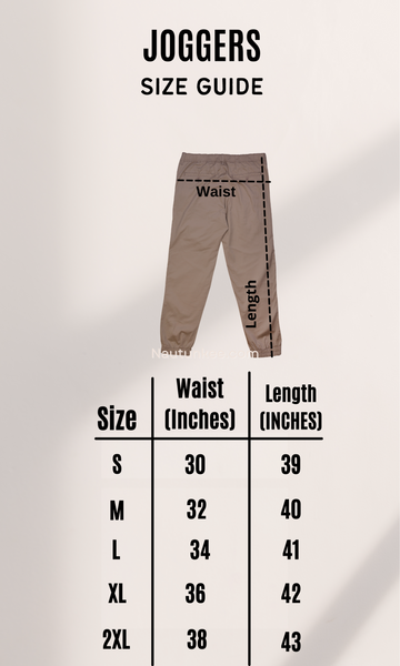 jogger size guide
