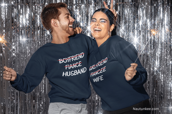 fiance fiancee couple sweatshirt