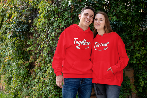 together forever couple hoodie