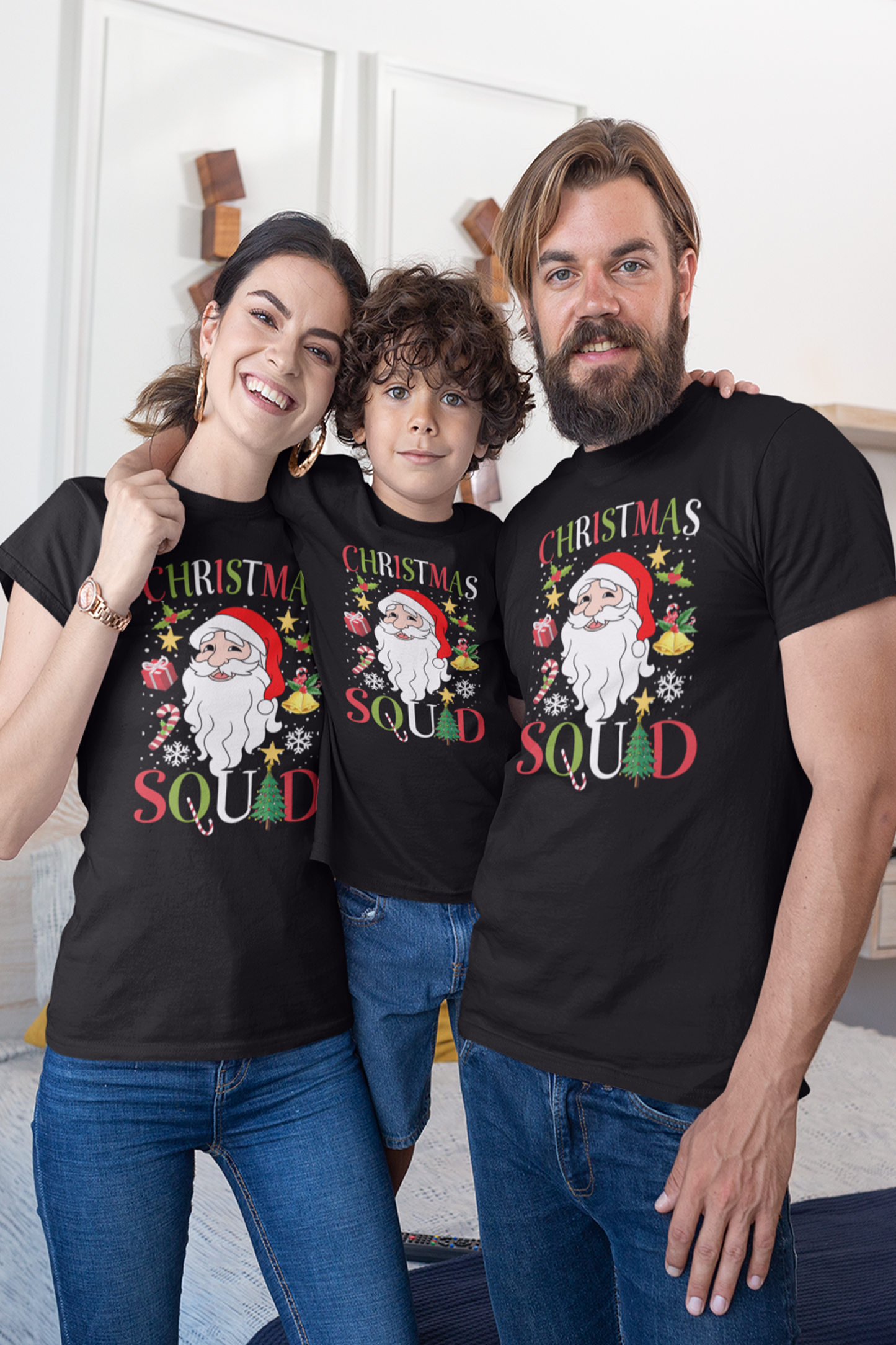 Christmas Squad Family T-shirt Set Of 3