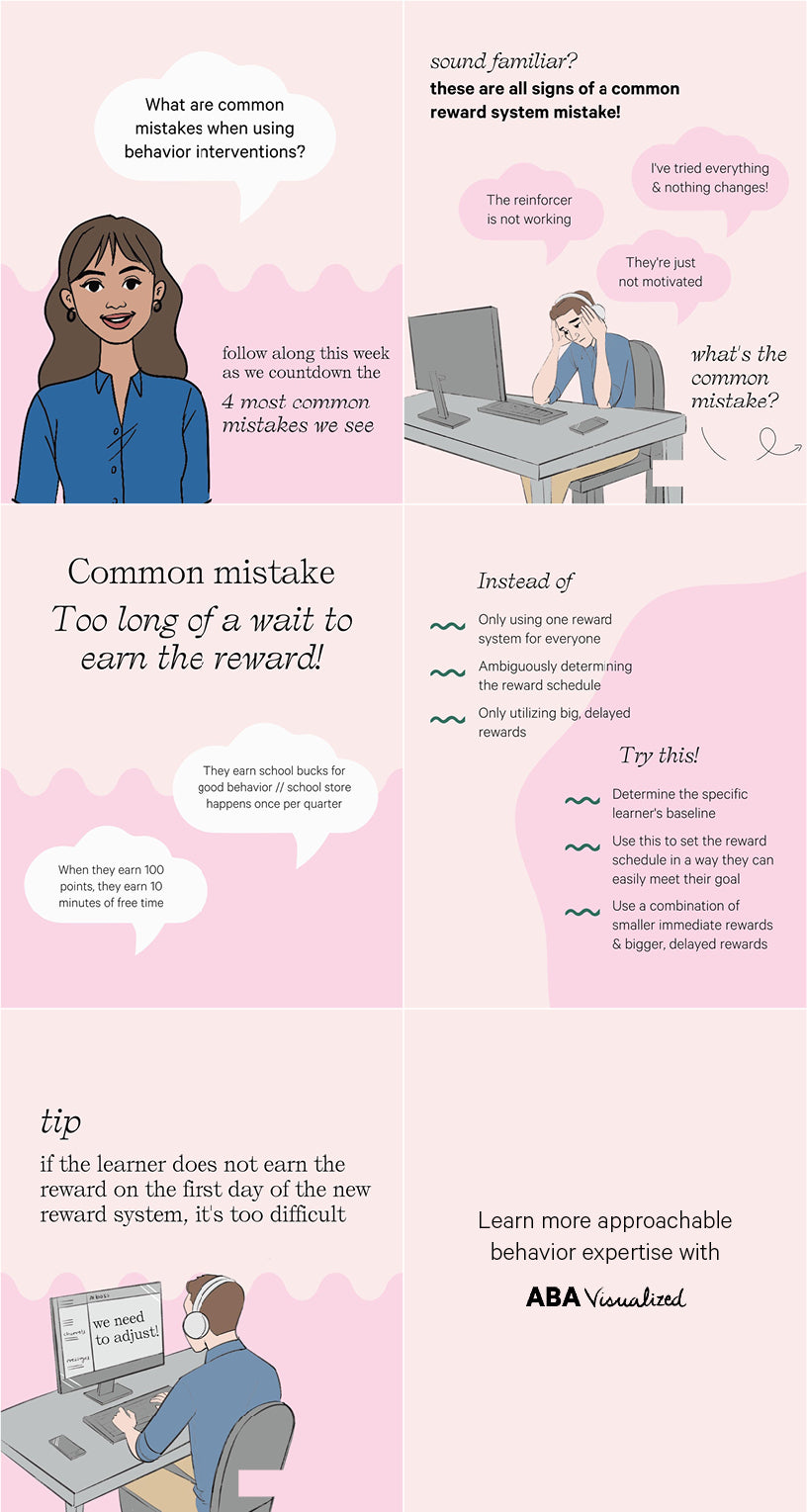 An ABA infographic from ABA Visualized - Common mistake