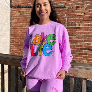 Neon Violet Lake Life Sweatshirt - LOZ Outfitters