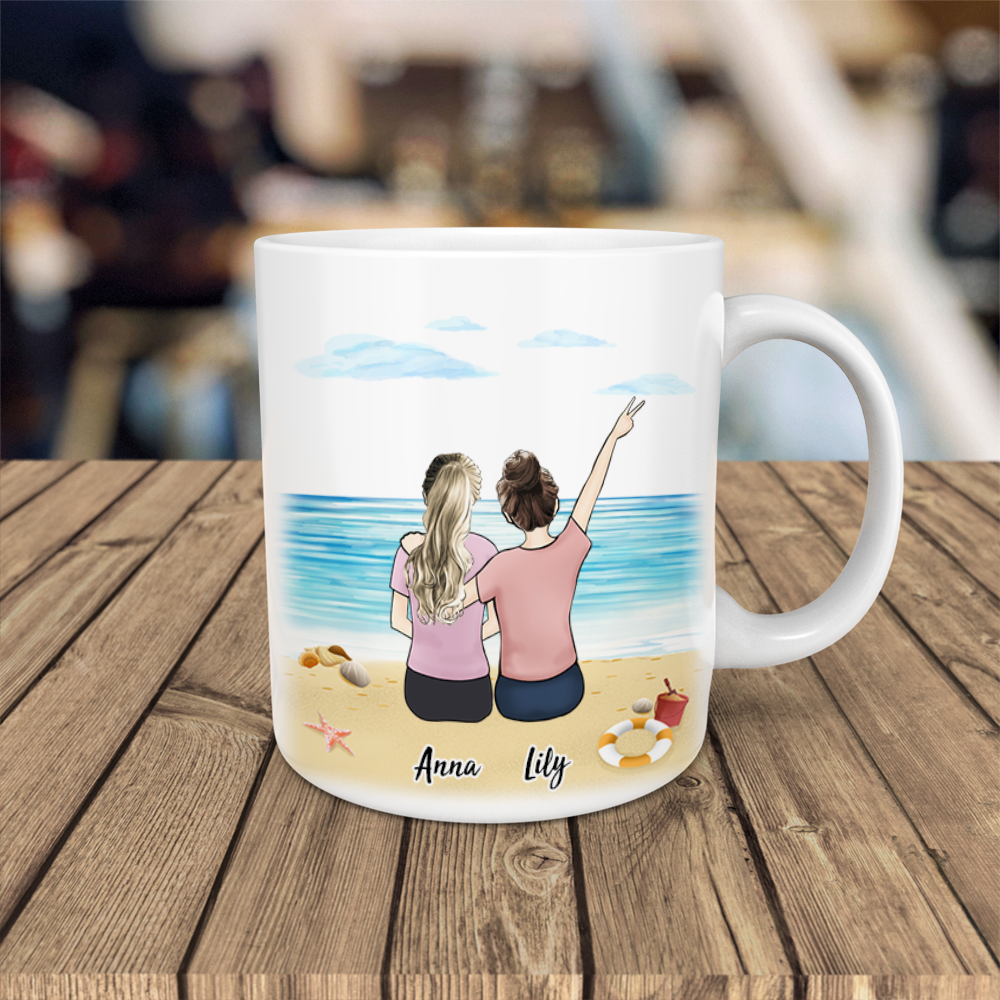 Mug Personnalisé Tasse Personnalisée Meilleure Amie Conception En Lig Mug Personnalisé 