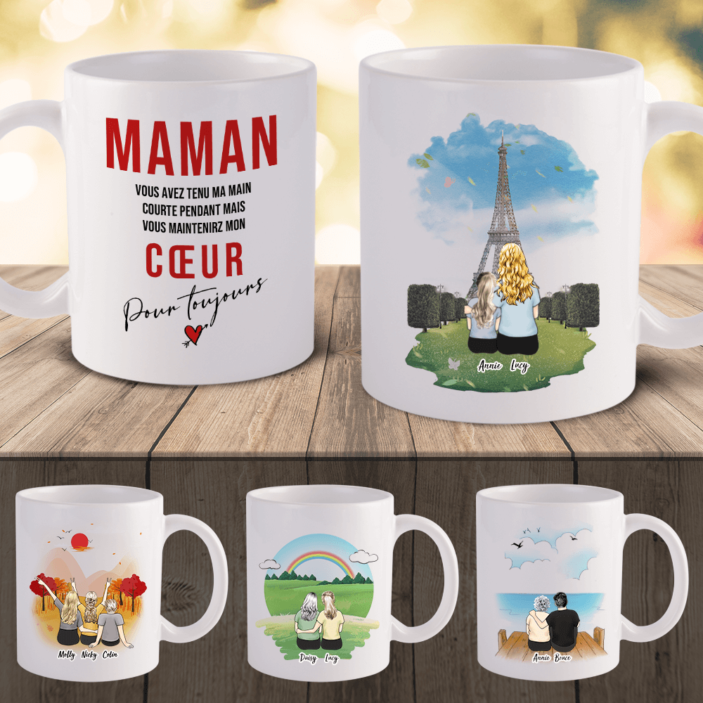 Mug Daperçu 3d Personnalisée Cadeaux De Fête Des Mères Mug Personnalisé 