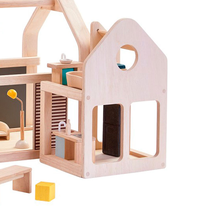 plan toys slide n go dollhouse