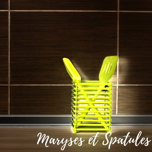 Spatule maryse plate en silicone jaune - Maryse