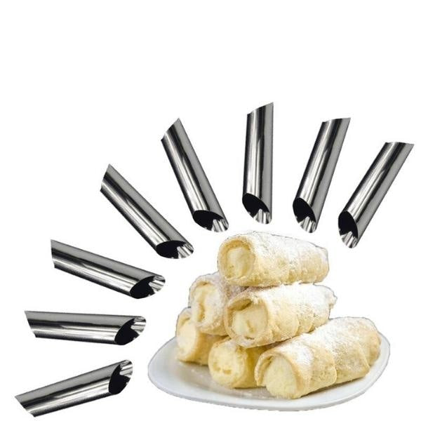 Tubes pour Cannoli (x6) - Moule acier inox