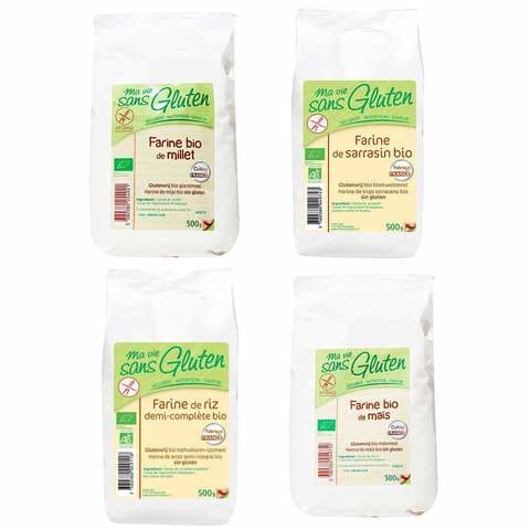 mix de farine sans gluten bio pour pain et gateau