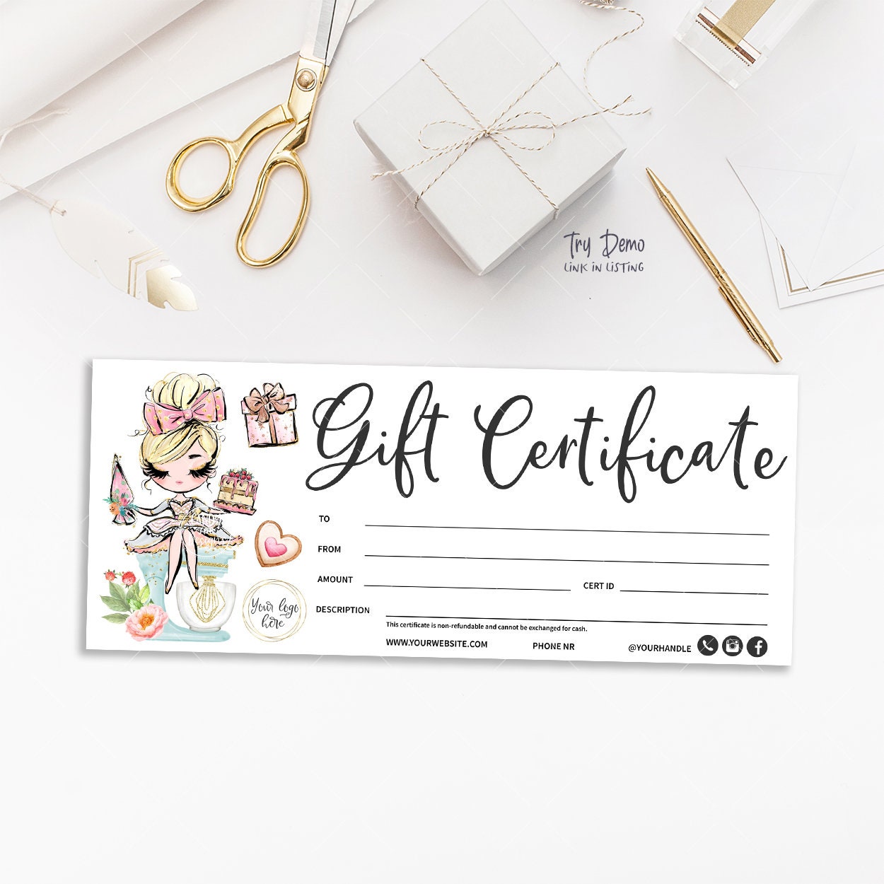 scentsy gift certificate template