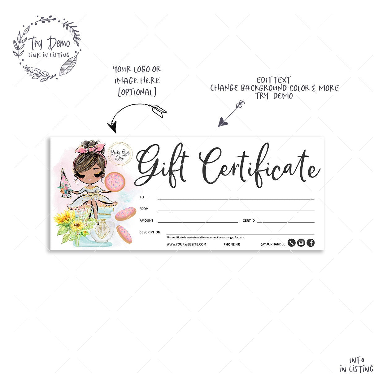 Candles And Cake Birthday Gift Certificate Template - Happy Birthday Gift  Voucher PNG Transparent With Clear Background ID 188149 | TOPpng