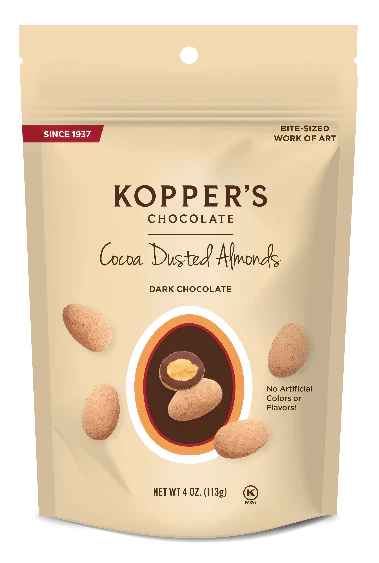 Koppers - Cocoa Dusted Almonds with Dark Chocolate
