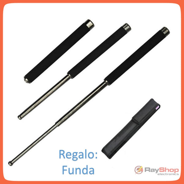 Bastón Retráctil Defensa Personal Extensible Tolete 19.5 Pulgadas