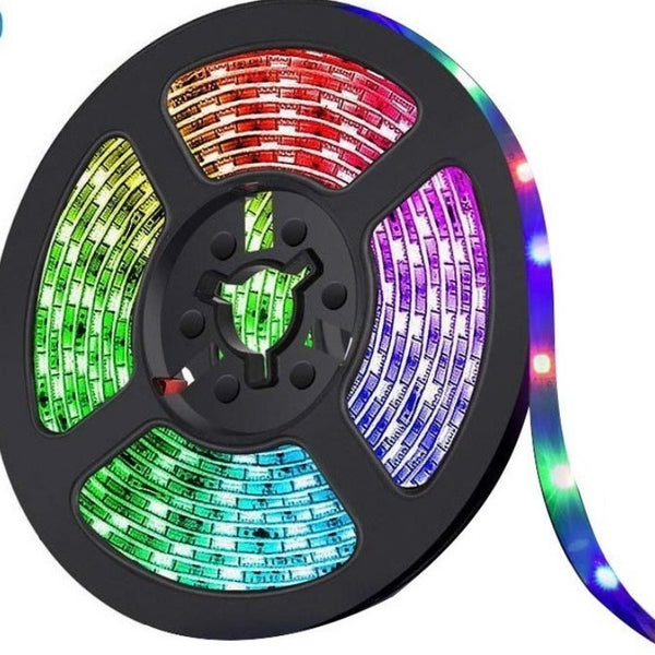 LUCES TIRA LED RGB 5 METROS CON CONTROL – Genesis Multiservicios